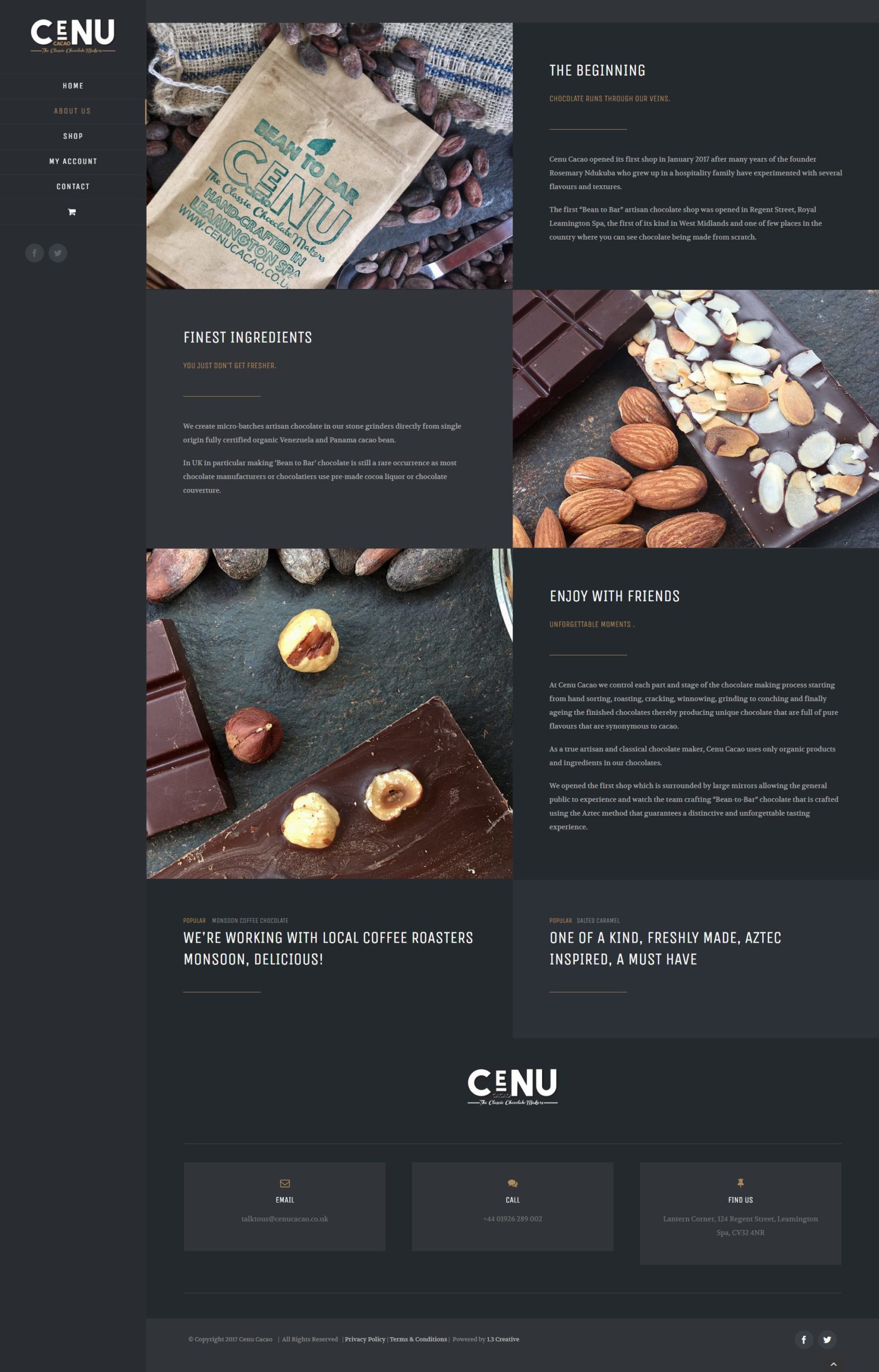 cenu cacao about us page 1point3creative