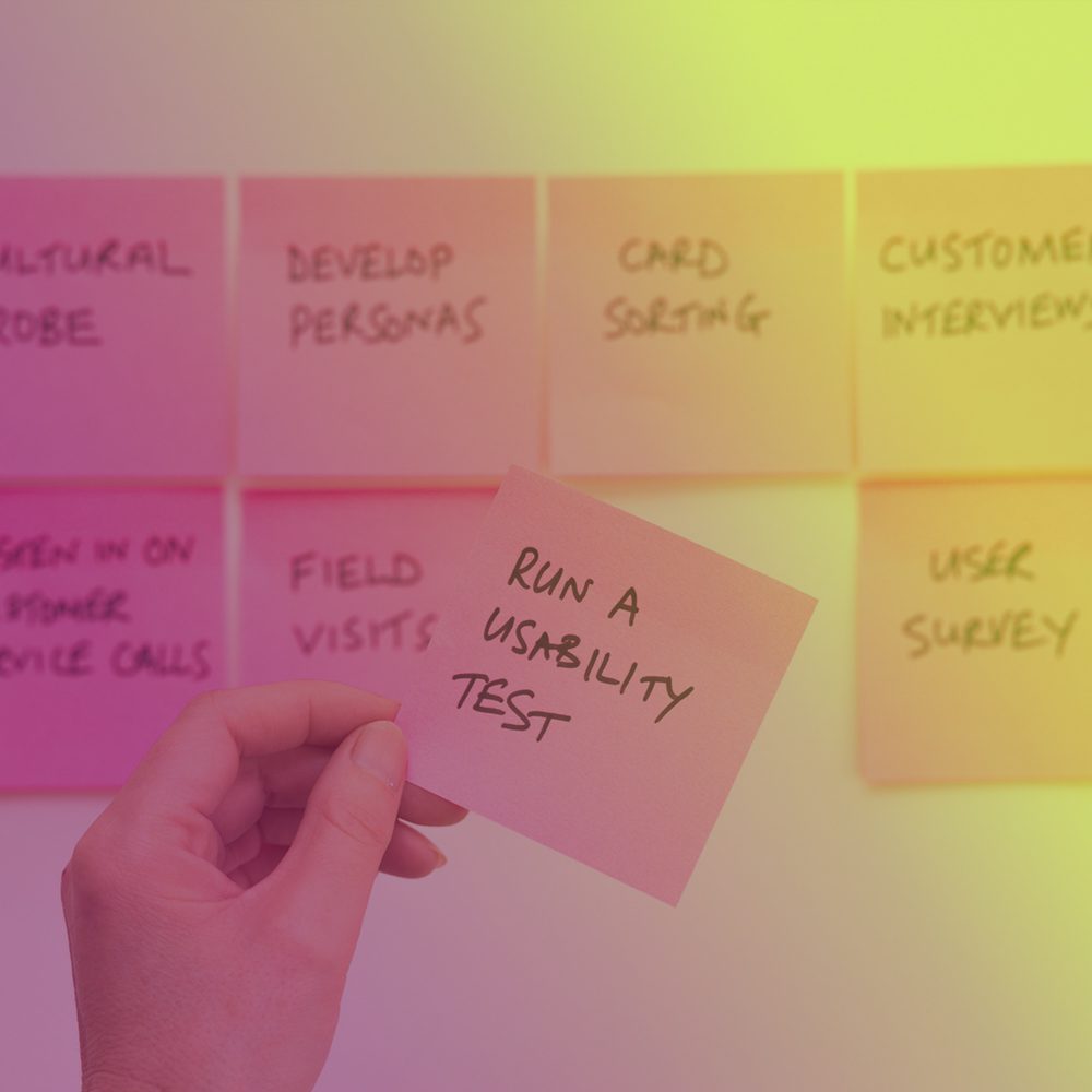 test-image post it planning. software testing 1point3creative