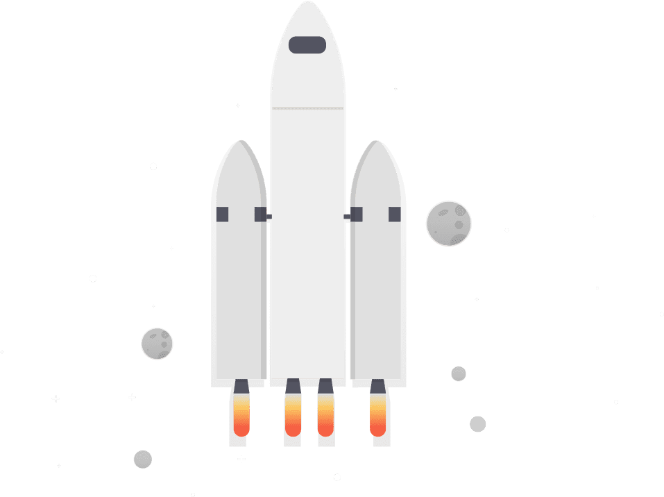 Explore Rocket ship Illustration. web design 1point3creative